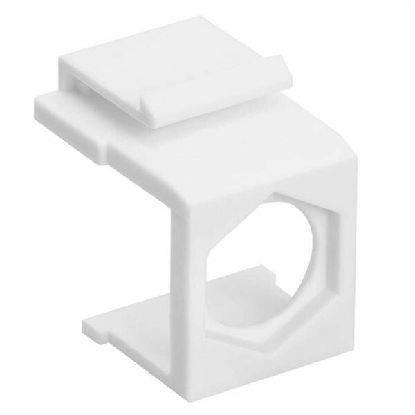 Cmple Blank Insert for F Type Connector - White, 10PK 179-N